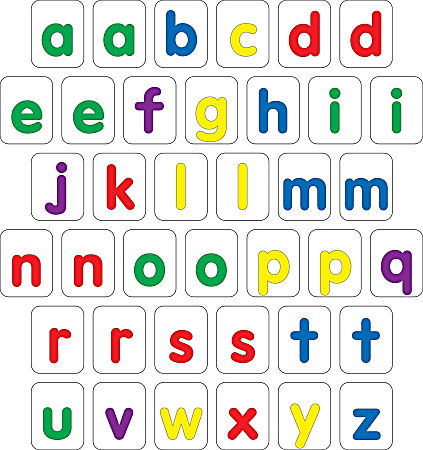 Barker Creek Magnets Magnetic KidABCs Lowercase Letters Grades Pre K 2 ...