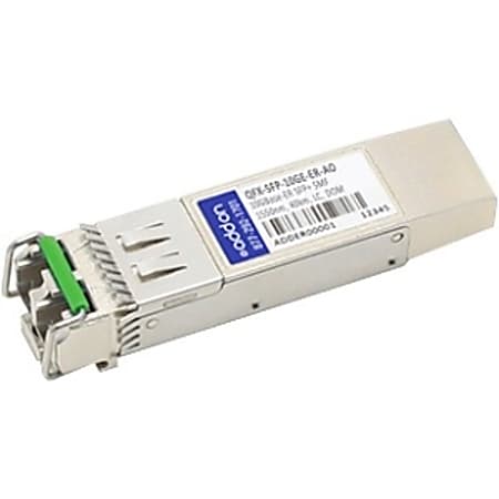 AddOn Juniper Networks QFX-SFP-10GE-ER Compatible TAA Compliant 10GBase-ER SFP+ Transceiver (SMF, 1550nm, 40km, LC, DOM)