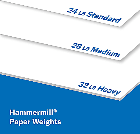 Hammermill® Premium Color Multi-Use Printer & Copy Paper, 5 Reams, Photo White, Letter (8.5" x 11"), 2500 Sheets Per Case, 28 Lb, 100 Brightness