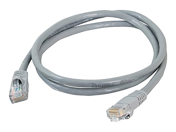 C2G Cat5e Snagless Unshielded (UTP) Network Patch Cable - Patch cable - RJ-45 (M) to RJ-45 (M) - 35 ft - UTP - CAT 5e - molded, snagless, stranded - gray