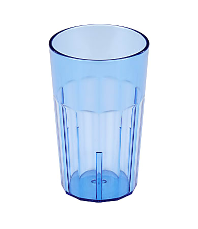 Cambro Newport Styrene Tumblers, 14 Oz, Slate Blue, Pack Of 36 Tumblers