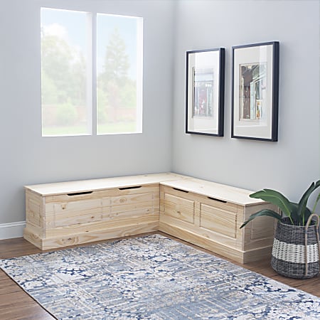 Backless corner bench sale