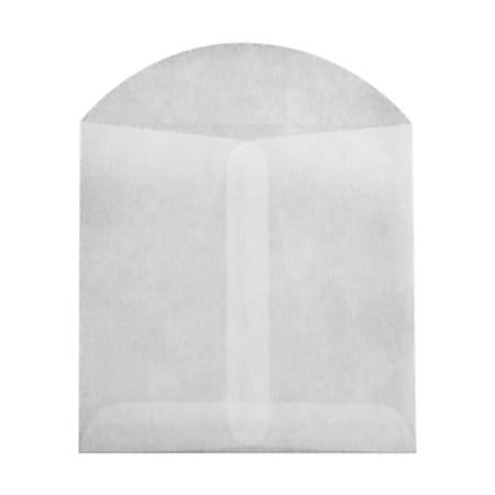 LUX Open-End Envelopes, 4" x 4", Flap Closure, Glassine, Pack Of 10