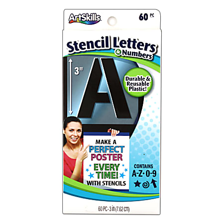 ArtSkills&reg; Stencil Kit, Pack Of 60