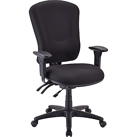 Lorell® Accord Series Managerial Fabric Chair, Black