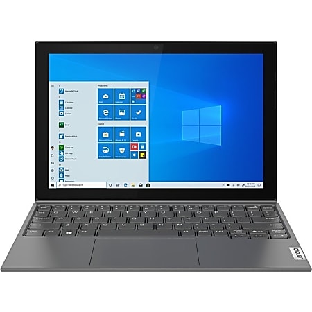 Lenovo IdeaPad Duet 3 10IGL5 82AT006HUS 10.3 Touchscreen 2 in 1 Notebook WUXGA 1920 x 1200 Intel Celeron N4020 Dual core 1.10 GHz 4 GB RAM 64 GB Flash Memory Graphite Gray Windows 10 Pro Intel UHD Gra...
