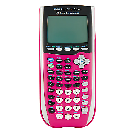 Texas Instruments® TI-84 Plus Silver Edition Graphing Calculator, Pink
