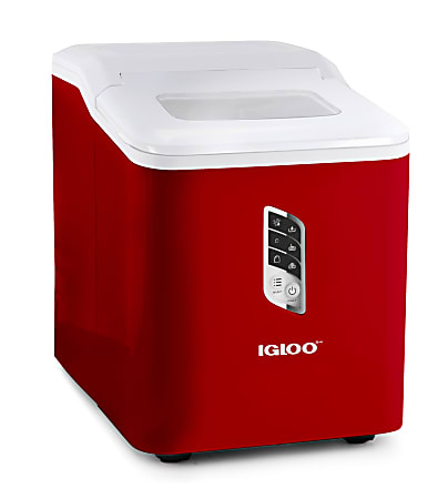 Igloo Automatic Self Cleaning 26 Lb Ice Maker Red - Office Depot