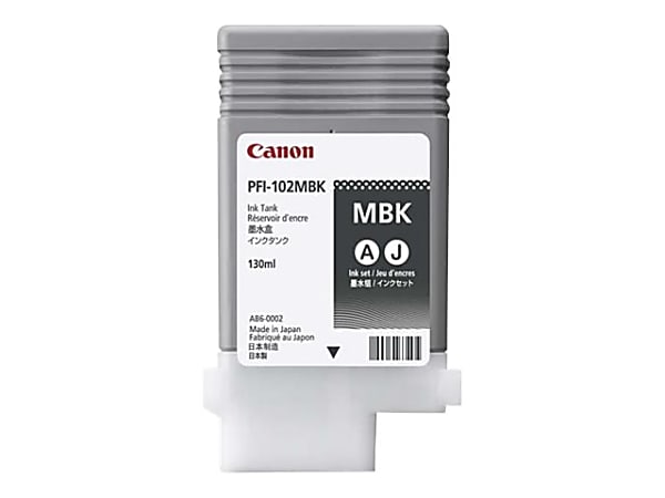 Canon PFI 102 Matte Black Ink Cartridge PFI 102MBK - Office