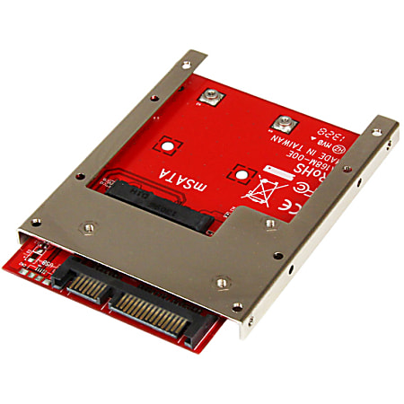 StarTech.com mSATA SSD to 2.5in SATA Adapter Converter - Office Depot