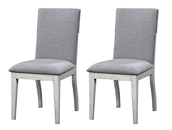 Coast to Coast Accent Dining Chairs, Gray, Set Of 2 Chairs