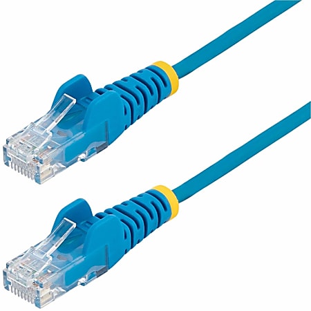 StarTech.com 6 ft CAT6 Cable - Slim CAT6 Patch Cord - Blue - Snagless RJ45 Connectors - Gigabit Ethernet Cable - 28 AWG - LSZH (N6PAT6BLS)