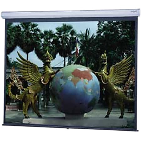 Da-Lite Model C 97221 72" Manual Projection Screen - Front Projection - 4:3 - High Contrast Matte White - 43" x 57"- Wall Mount, Ceiling Mount