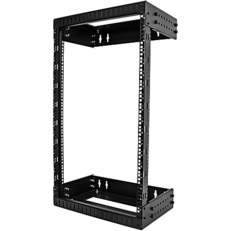 StarTech.com 18U 19" Wall Mount Network Rack - Adjustable Depth 12-20" Open Frame for Server Room /AV/Data/Computer Equipment w/Cage Nuts