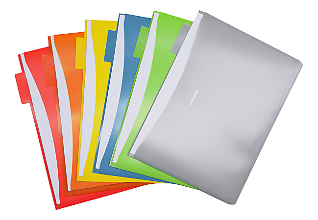 Office Depot Brand 6 Pocket Cascading Wall File With 6 Folders Letter ...