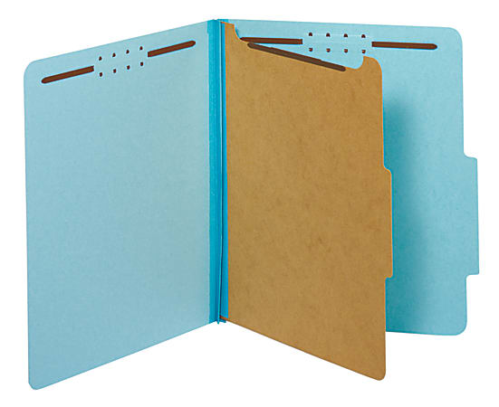 Pendaflex® Classification Folders, Letter Size, 30% Recycled, Blue, Box Of 10