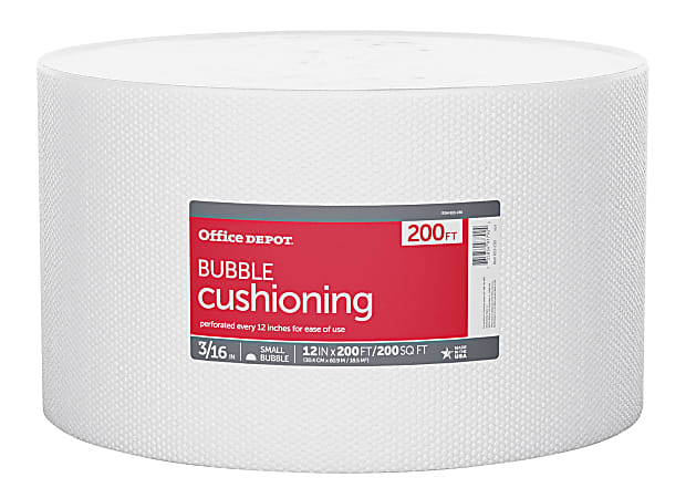 Office Depot Brand Small Bubble Cushioning 316 Thick Clear 12 x 20 - Office  Depot