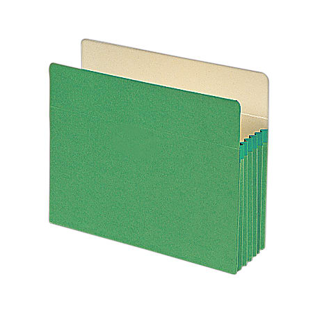Smead® Color File Pockets, 5 1/4" Expansion, 9