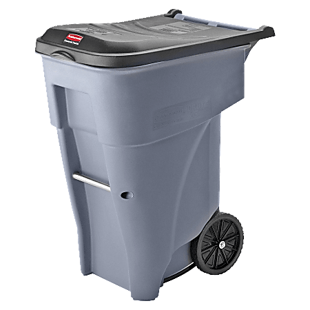 Rubbermaid® Big Wheel® Roll-Out Container, 65 Gallons, Gray
