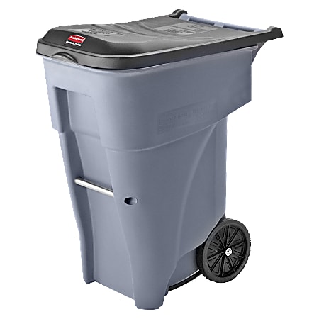 Rubbermaid® Big Wheel® Roll-Out Container, 65 Gallons, Gray