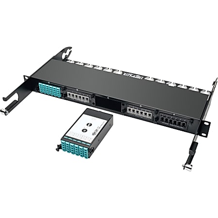 Tripp Lite 24-Fiber Patch Panel MTP/MPO to x12 LC 10Gb Breakout Cassette - 1 x MTP/MPO, 12 x LC - 13 Port(s) - 13 x RJ-11 - 12 x"