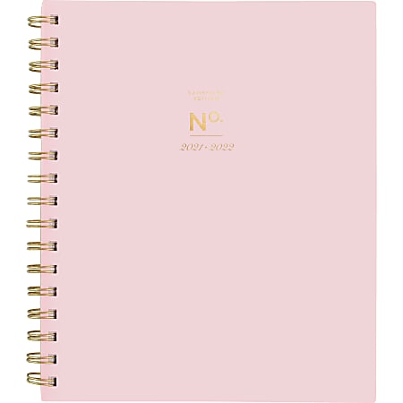 Cambridge WorkStyle Academic Weekly/Monthly Planner, 7" x 8-3/4", Pink, July 2021 to June 2022, 1557P-805A