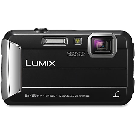 Panasonic Lumix TS30 16 Megapixel Compact Camera - Black - 1/2.33" Sensor - Autofocus - 2.7"LCD - 4x Optical Zoom - 4x Digital Zoom - Optical (IS) - 1280 x 720 Video - HD Movie Mode