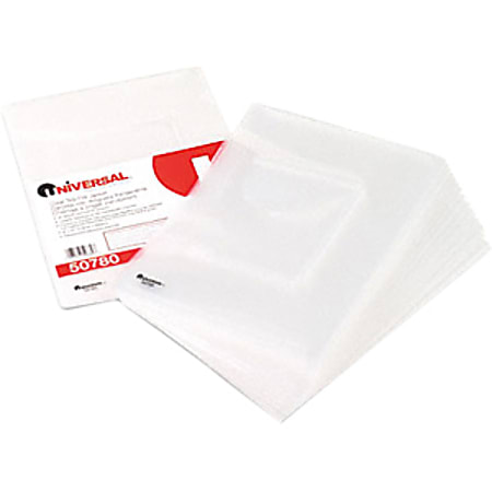 Universal 50780 Deluxe Locking Project File - Letter - 8.5" x 11" - 50 Sheet - 25 / Pack - Clear