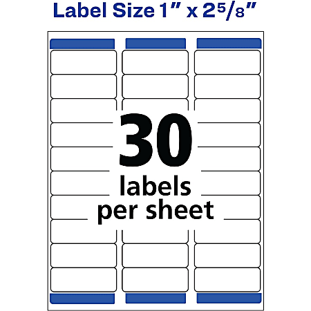 ey　シール Avery Removable LaserInkjet ID Labels 6460 Organization 1 x 2 58