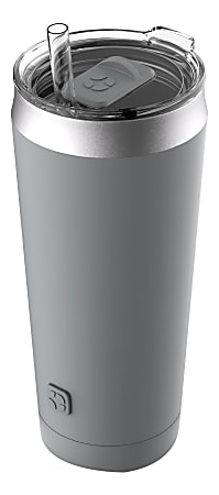 Ello Beacon Vacuum Insulated Stainless Steel Tumbler, Grey, 24 oz.