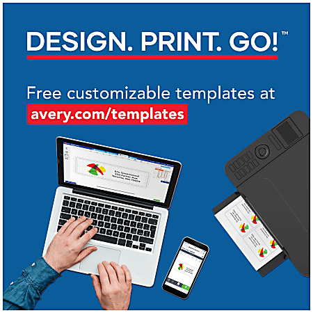 Avery® Printable Business Cards With Sure Feed® Technology For Laser Printers, 2" x 3.5", Ivory, 250 Blank Cards