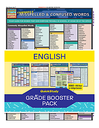 QuickStudy Grade Booster Pack, English