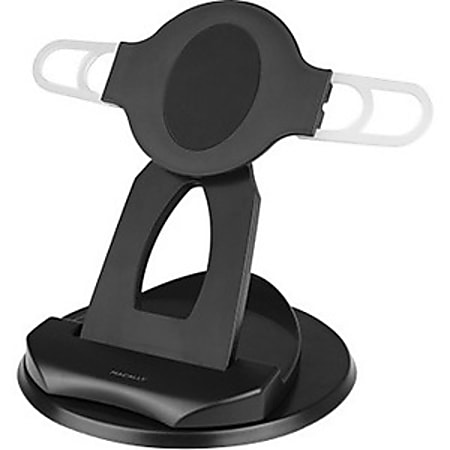 Macally 2-IN-1 Swivel Desk Stand & Hand Strap Holder - 9.7" x 8.4" x 8.4" x