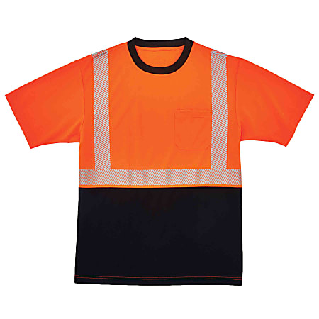 Ergodyne GloWear 8280BK Type R Class 2 Performance T-Shirt, Medium, Orange