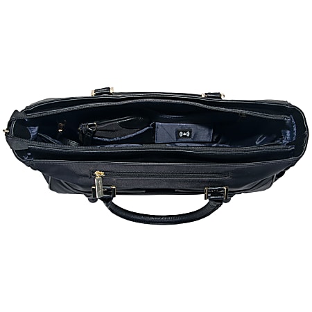 Kenneth Cole Reaction Wheeled Tote With 17 Laptop Pocket Black Office Depot