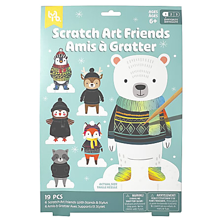 Little Yellow Bicycle® Holiday Scratch Art Kit, Friends