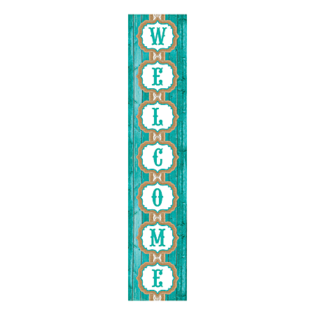 Teacher Created Resources Welcome Banner, Shabby Chic, 8" x 39", Multicolor, Pre-K - College