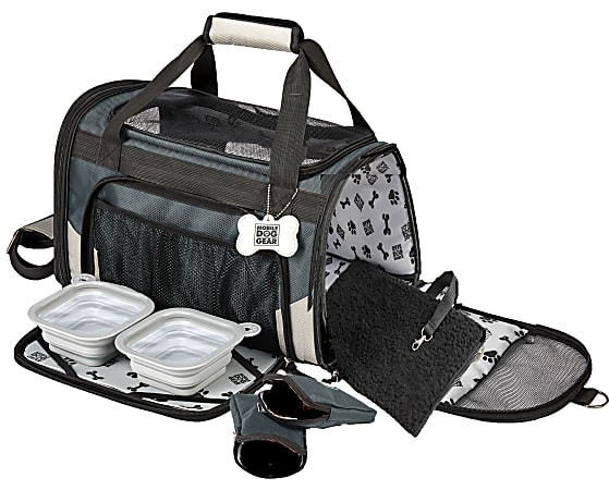 Overland Dog Gear Pet Carrier Plus For Small Dogs, Gray