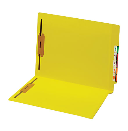 Pendaflex® Shelf-Master Color Folders With Fastener, Letter, Yellow, Box Of 50 Folders