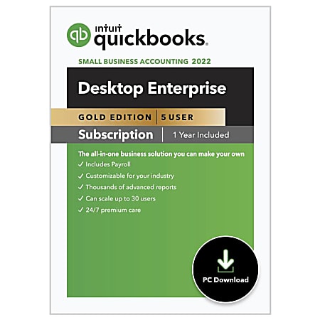 QuickBooks Desktop Enterprise Gold Edition 2022, Download