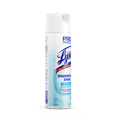Lysol Professional Disinfectant Spray Crisp Linen Scent 19 Oz