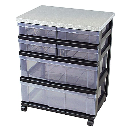 Iris® 6-Drawer Medium-Wide Storage System, 26 5/8"H x 21 15/16"W x 15 4/5"D