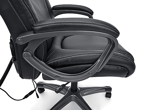 Heated shiatsu massage leather office chair store