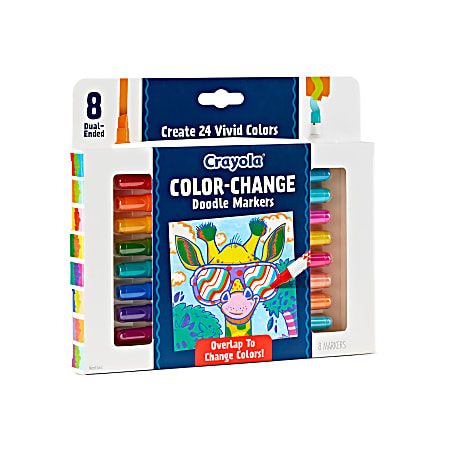 CRAYOLA I Lavabilissimi Pennarelli Ultra-Lavabili, Punta Maxi, Colori Tropicali Assortiti, per