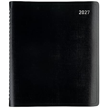Office Depot Brand Weekly Monthly Planner, 7" x 9", Black, January 2027 to December 2027, OD71200027