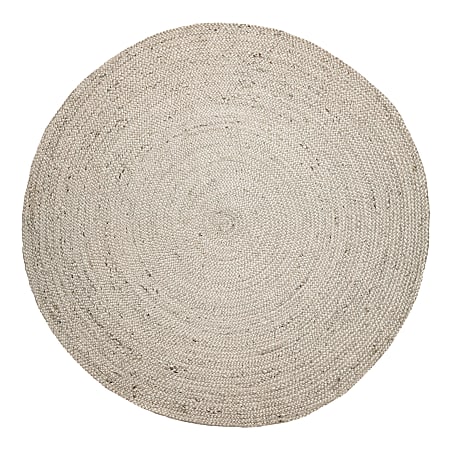 Anji Mountain Kerala Natural Jute Rug, 8', Ivory