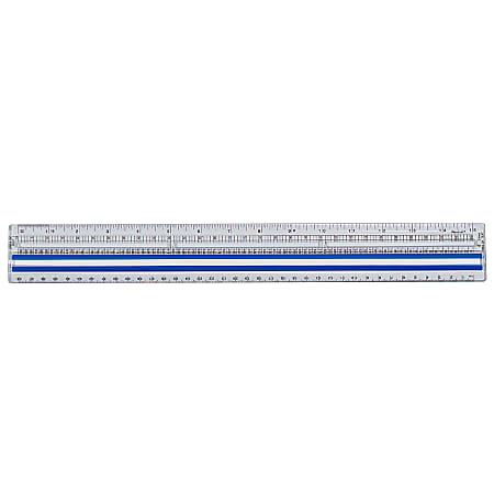 Westcott 15 Magnifying Ruler Clear Plastic - Office Depot