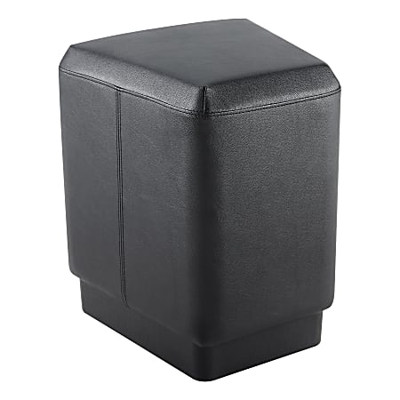 Lorell® Contemporary Trapezoid Ottoman, 20"H, Black