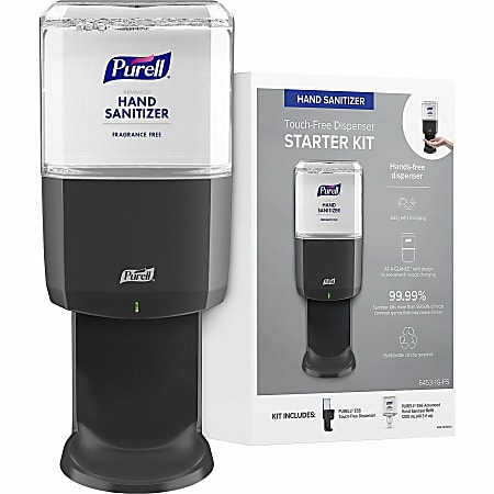 PURELL® ES6 Touchless Hand Sanitizer Dispenser Kit - 1.27 quart Capacity - Touch-free, Hygienic, Durable, Long Lasting, Wall Mountable - 64531GFS