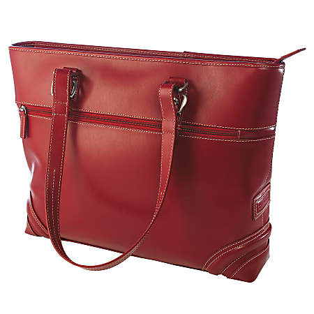 FORAY Leather Tote Bag Black Office Depot